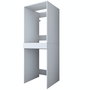 Hanah Home KD113 - 3856 Armario de Baño Blanco 66.6x189x65 cm